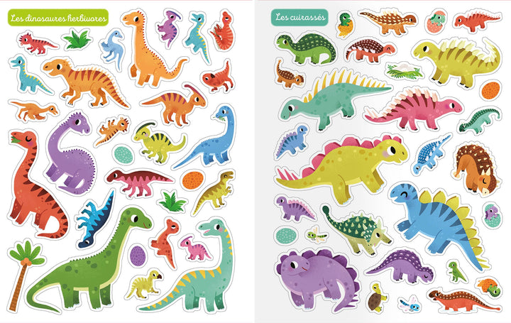 Mes tout premiers autocollants Mes 250 autocollants dinosaures Auzou Mlle et Coco