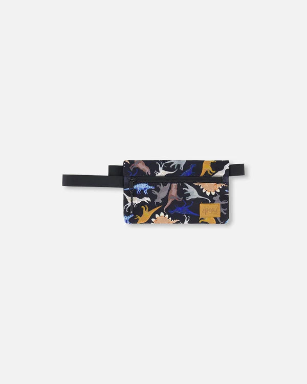 trousse crayon double noir imprimé dinosaure Deux par Deux