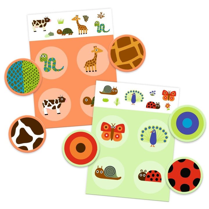Djeco loto plumes et poils jeu puzzle casse-tête activité enfant