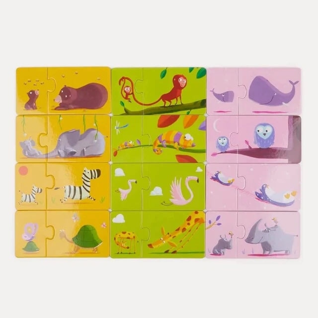 Puzzle duo Maman et bébé Djeco Mlle et Coco