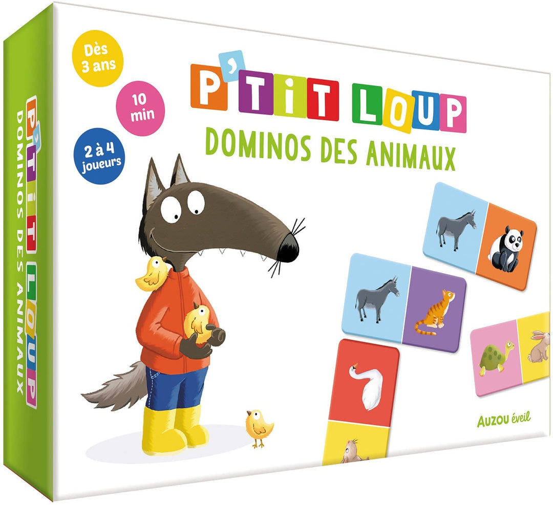 P'tit loup dominos des animaux Auzou Mlle et Coco