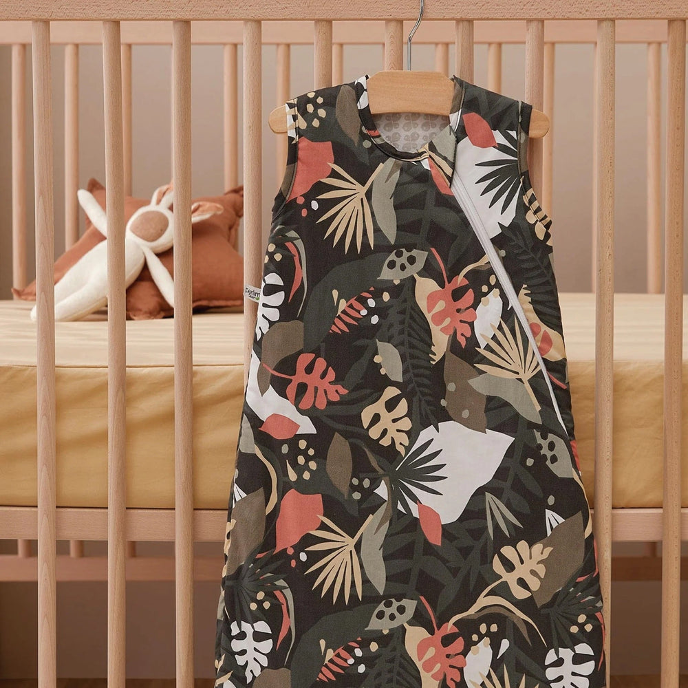 Dormeuse, sac de nuit Noir Tropicale Perlimpinpin Mlle et Coco