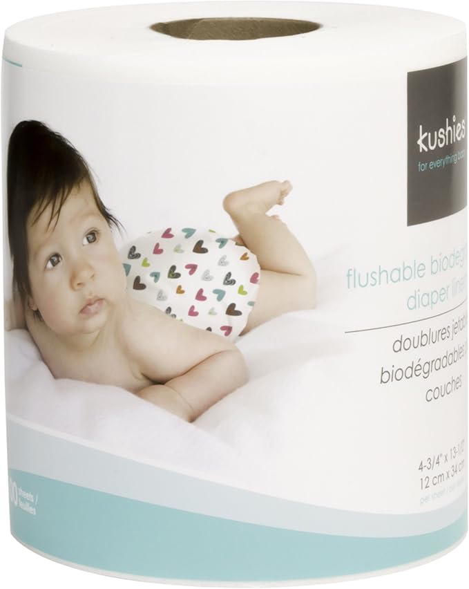 100 Doublures jetables Biodégradables pour couches - Kushies Literie Kushies 