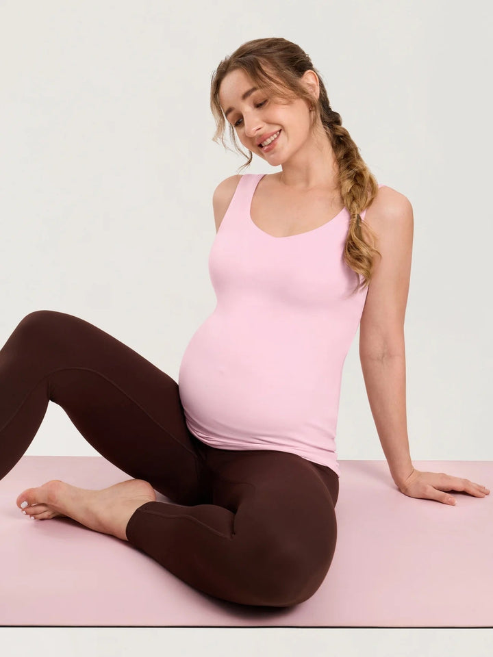 camisole allaitement maternité Momanda rose doux Mlle et Coco