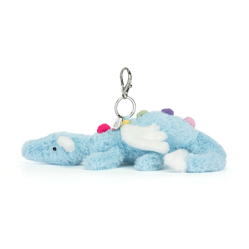 Breloque de sac dragon du ciel bleu Jellycat Mlle et Coco