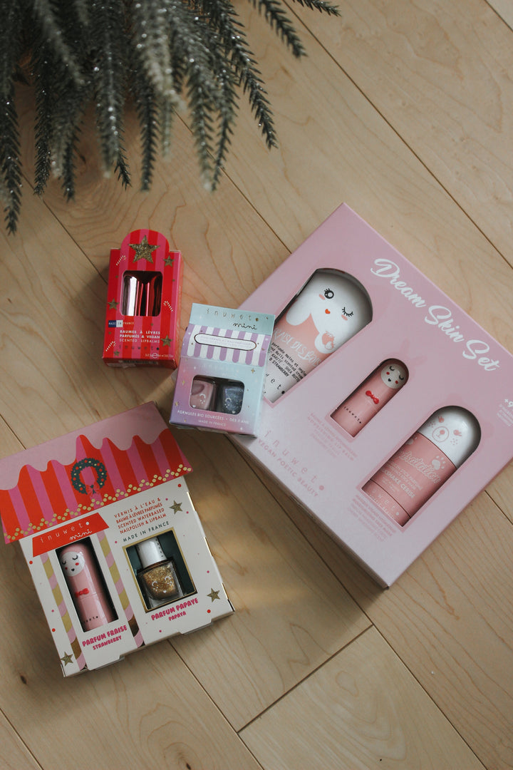 Coffret Dream Skin Hydratation Rose Inuwet vegan Mlle et Coco