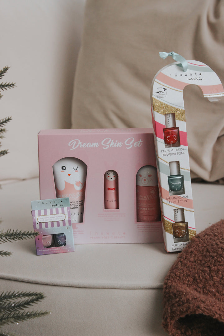 Coffret Dream Skin Hydratation Rose Inuwet vegan Mlle et Coco
