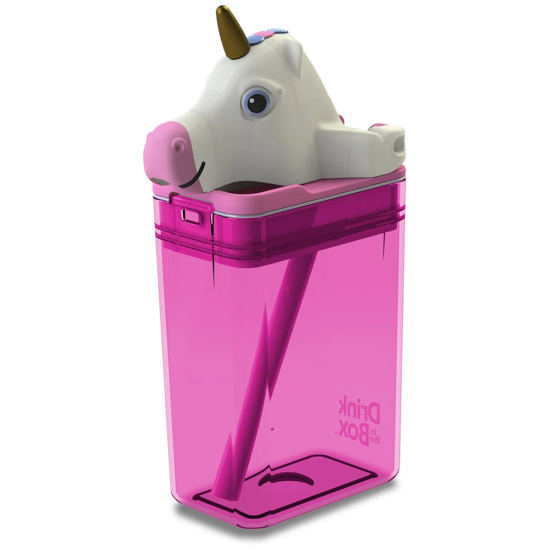 drink in the box rose tête de Licorne enfant bouteille eau