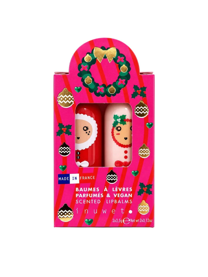 Duo baume à lèvre Angel kiss Noël Inuwet vegan Mlle et Coco
