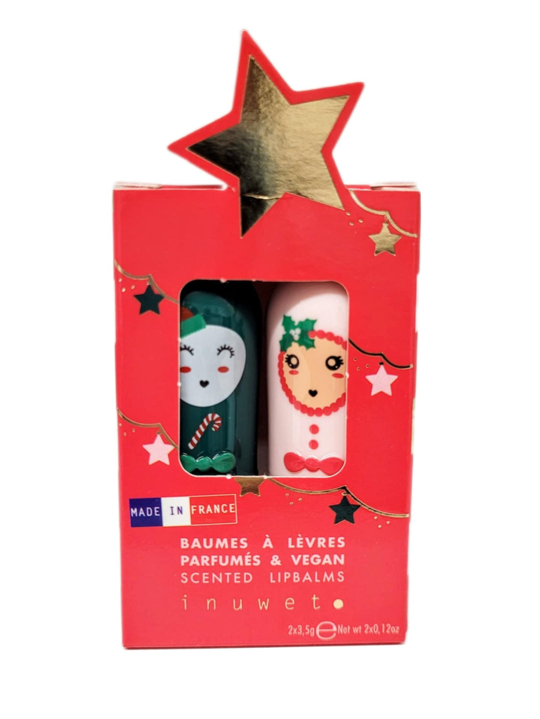 duo baume lèvre sucre orge cerise Inuwet Mlle et Coco