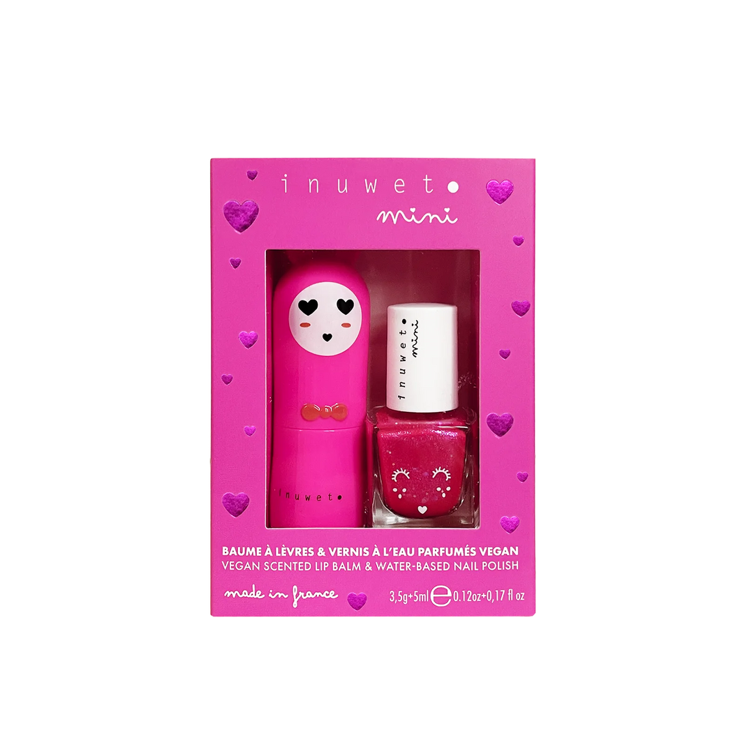 duo fushia rose cerise fraise Inuwet Mlle et Coco