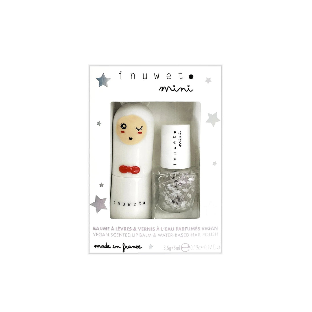 Duo Baume à lèvre et vernis - Étoiles - Inuwet Produits de soins Inuwet 