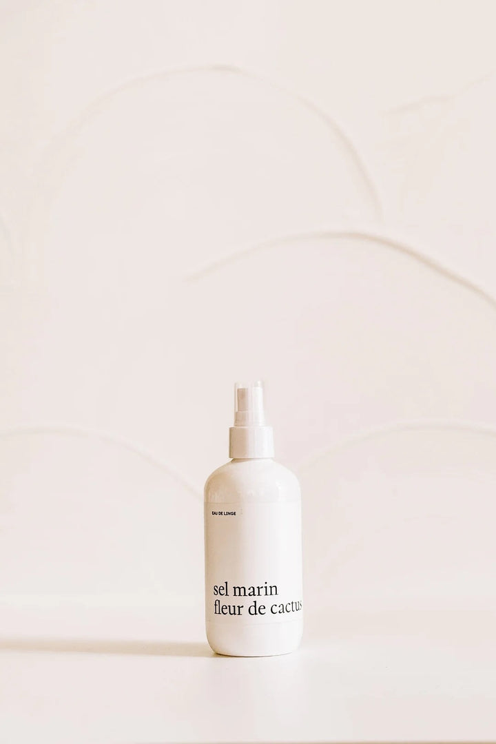 Eau de linge sel marin et fleur de cactus Marée Chandelle Mlle et Coco