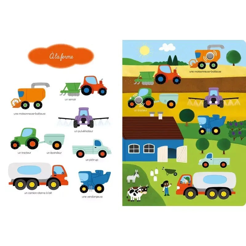 livre éveil mes premiers véhicules à écouter Auzou enfant apprentissage