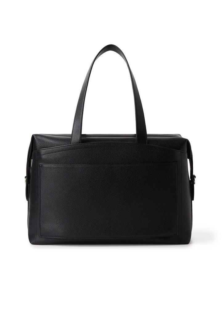 Sac de voyage cuir vegan Edmonton noir Lambert Mlle Coco