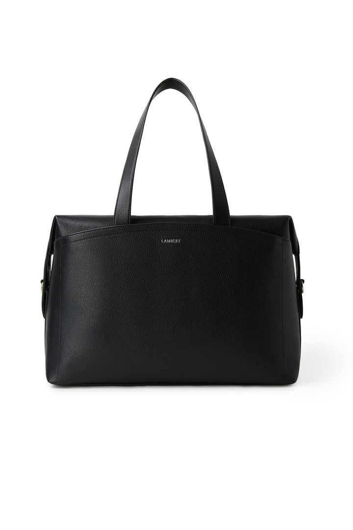 Sac de voyage cuir vegan Edmonton noir Lambert Mlle Coco