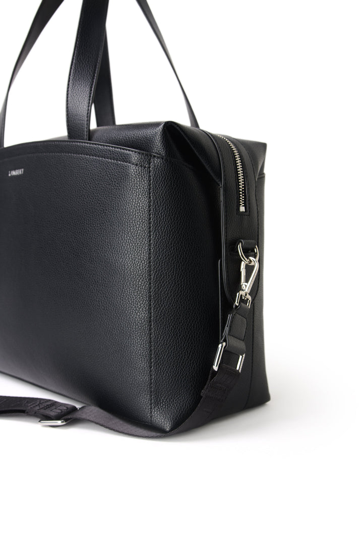 Sac de voyage cuir vegan Edmonton noir Lambert Mlle Coco