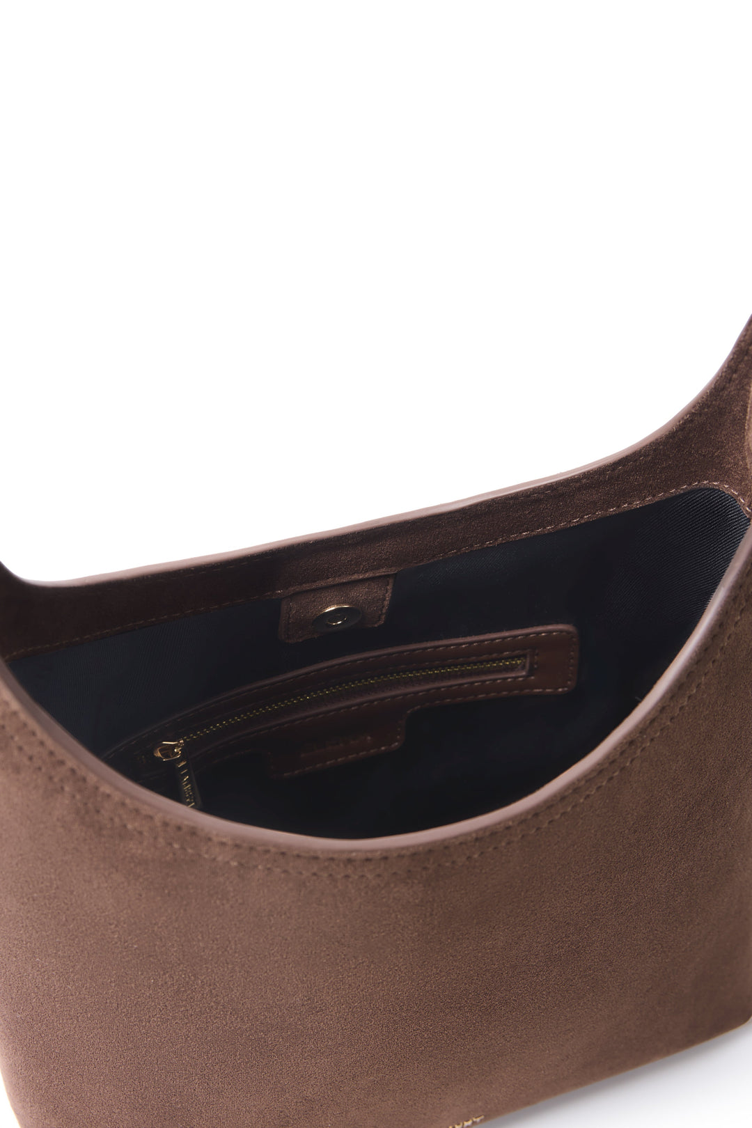 Sac à épaule Elena en suède chocolate Lambert Mlle et Coco