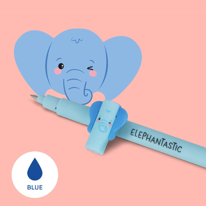 Stylo encre gel effaçable - Plusieurs couleurs - Legami Jouet/jeux Legami Elephant (bleu) 