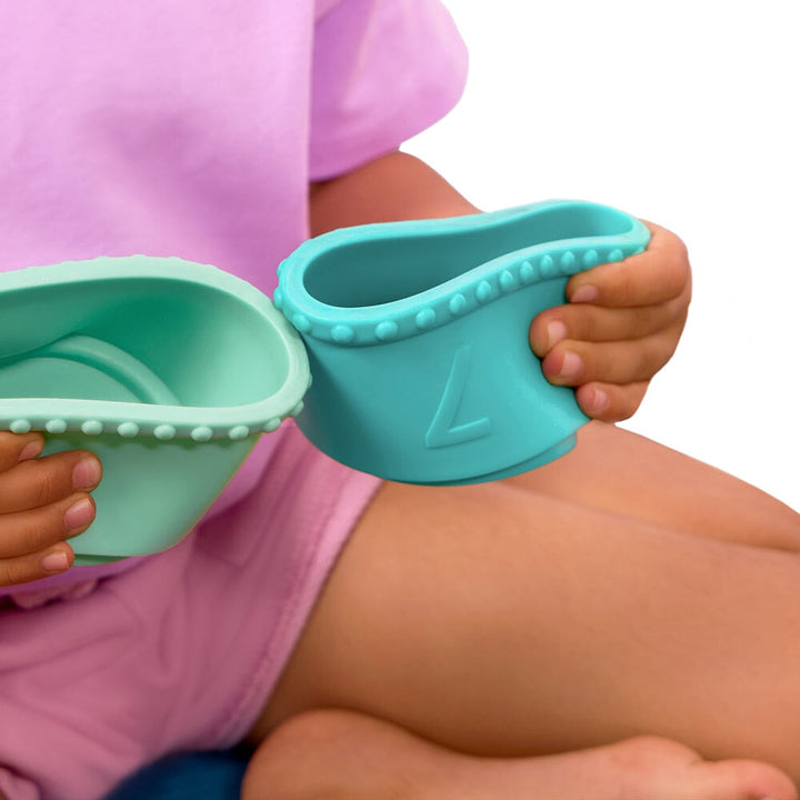 Jouet ensemble de gobelets et cubes empilables B. Baby Mlle et Coco