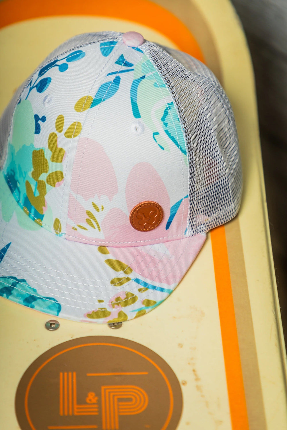 casquette L&P enfant fille filet floral accessoire été soleil plage vacance