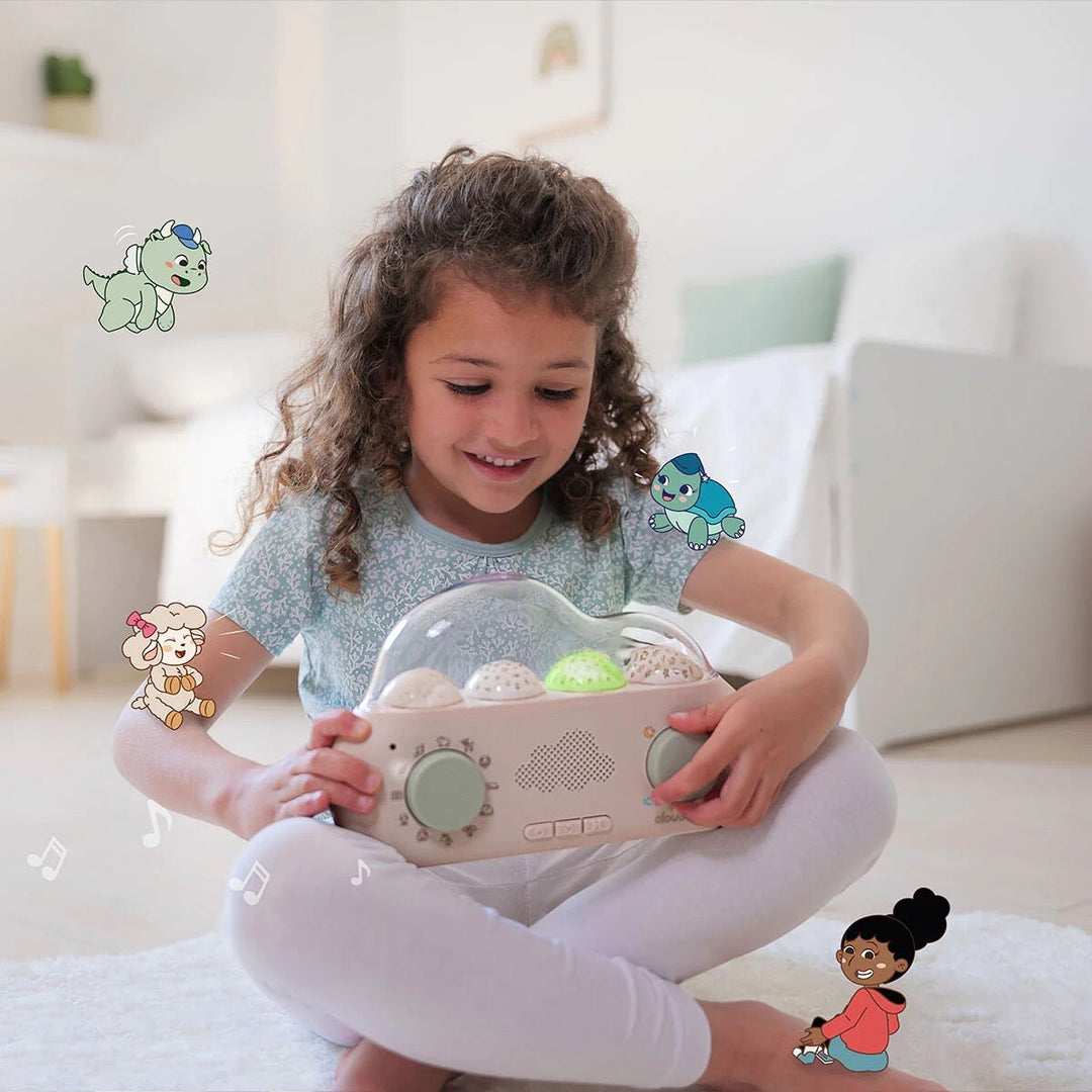 Cloud-box liseuse histoire lumière musicale radio enfant activité éveil