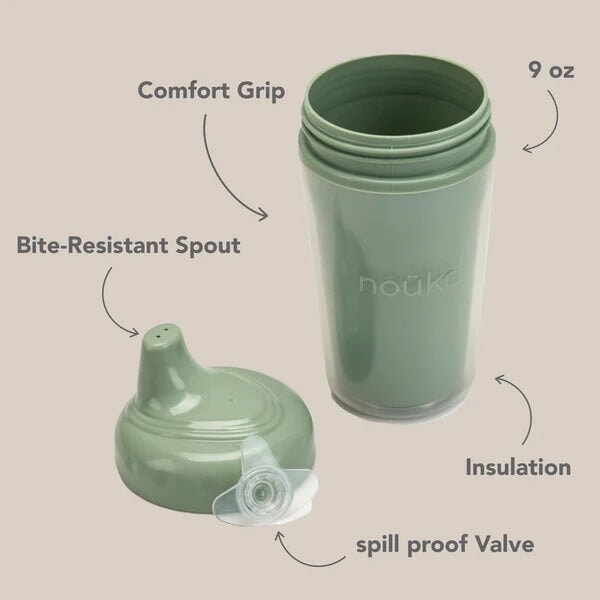 gobelet isotherme wave bleu accessoire enfant tout-petit breuvage Noüka