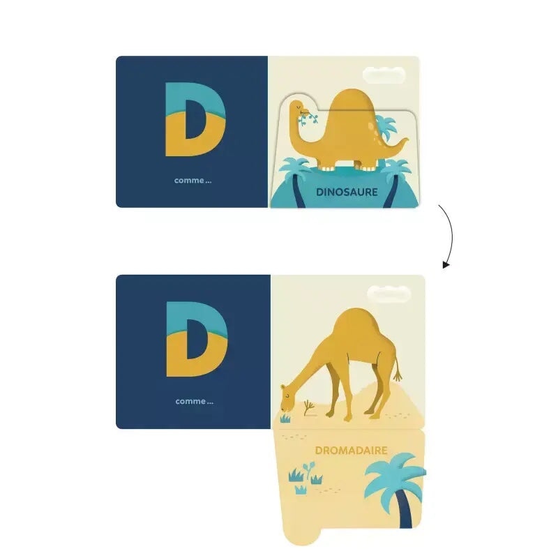 abécédaire surprise livre auzou flaps illustrations animaux lettre alphabet