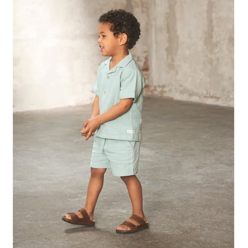 Short en mousseline vert menthe En Fant Mlle et Coco