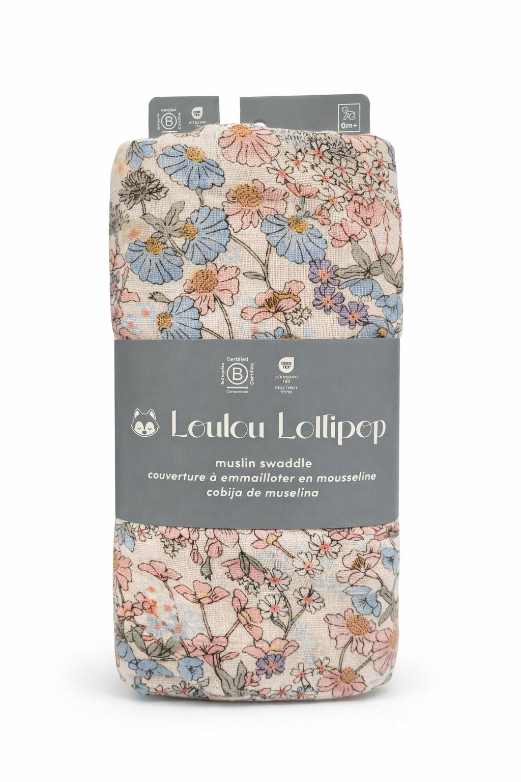 Muslin Swaddle - English Garden - Loulou Lollipop