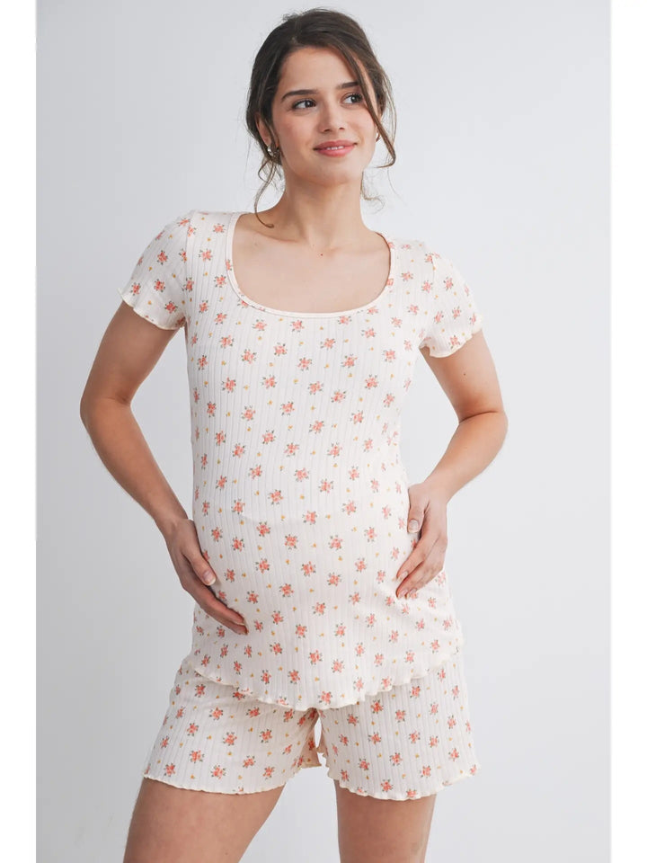 ensemble floral maternité détente Hello Miz Mlle et Coco