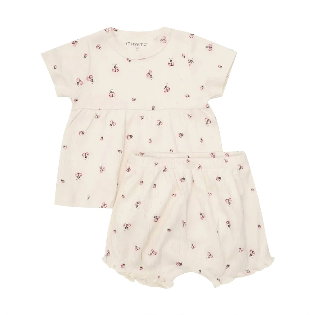ensemble deux-pièces sable Minymo coccinelle Mlle et Coco