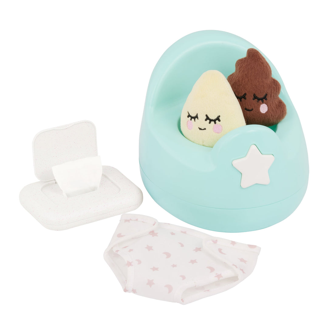 ensemble petit pot pour poupée lullababy jouet Mlle et Coco