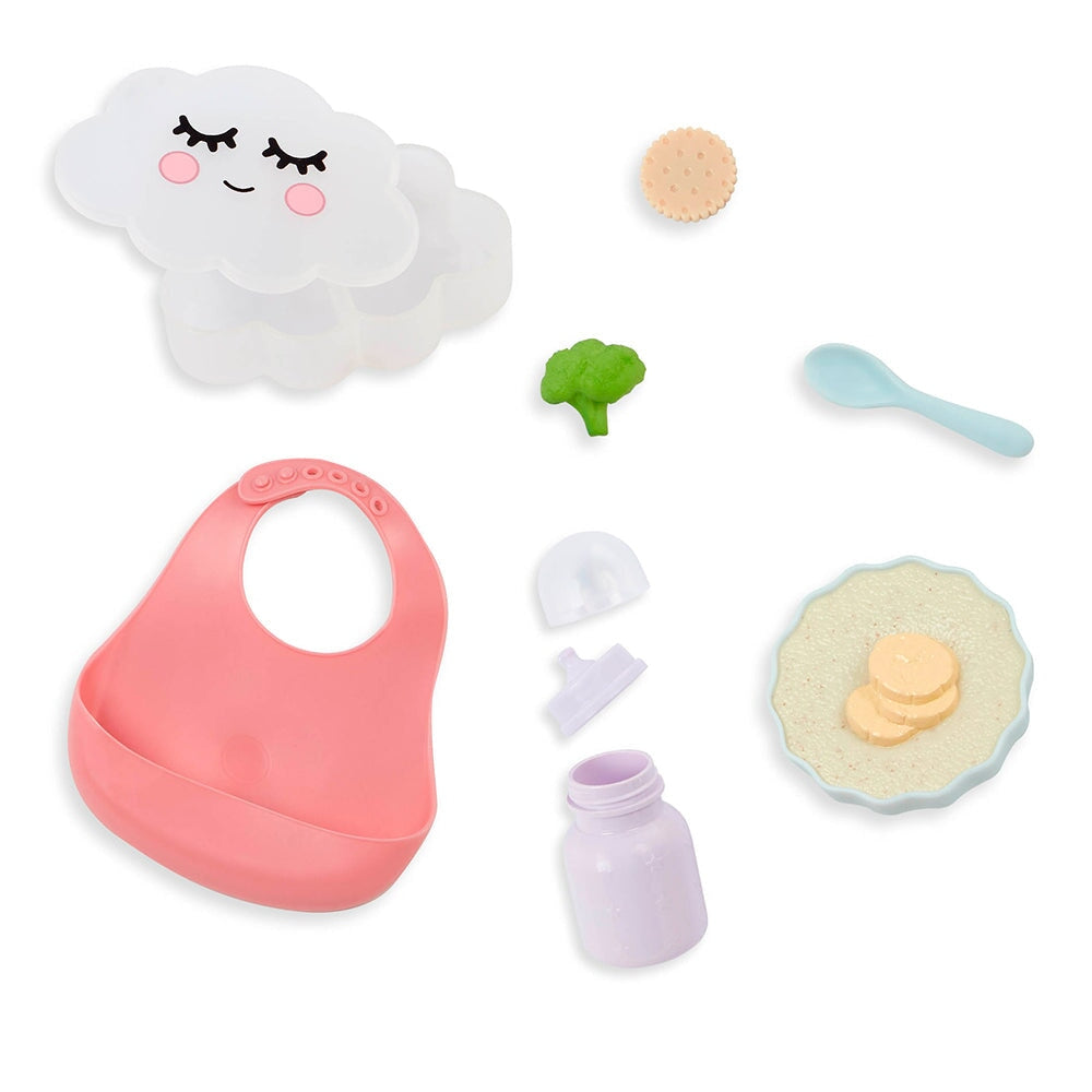 ensemble repas jouet poupée LullaBaby Mlle et Coco 