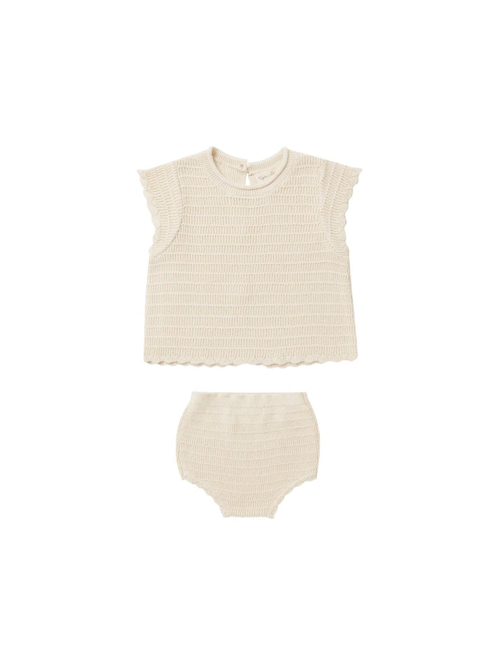 ensemble tricot naturel Rylee Cru Mlle et Coco coton