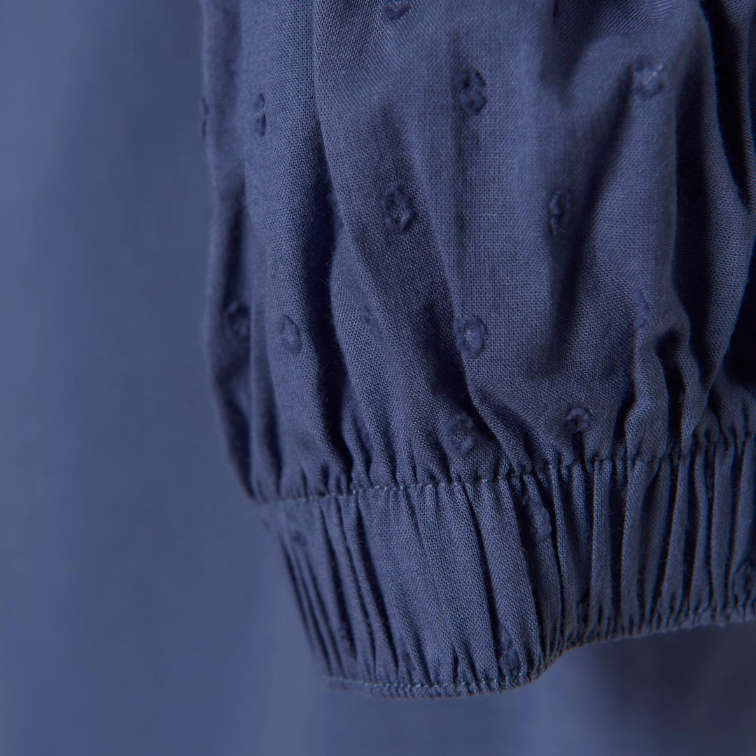 chandail manches courtes bleu épaulettes vêtement enfant Creamie