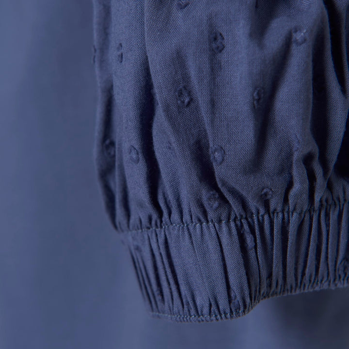 chandail manches courtes bleu épaulettes vêtement enfant Creamie
