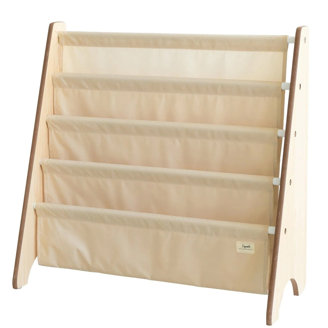Étagère à livres en tissu recyclé beige 3 Sprouts Mlle et Coco