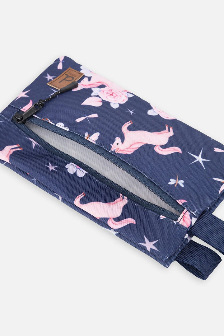 Trousse à crayon double Imprimé licornes  Deux par Deux