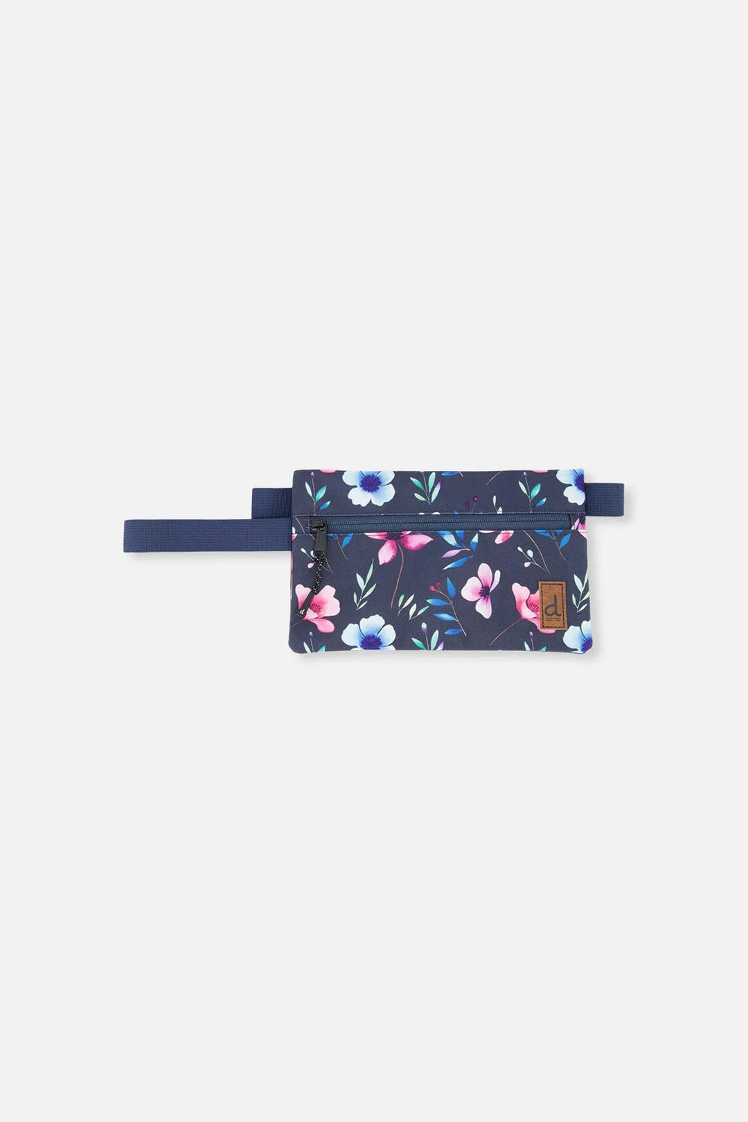 Trousse à crayon double Bleu imprimé fleurs Deux par Deux