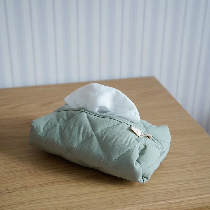 Étui à lingettes matelassé menthe Dans le sac Mlle et Coco