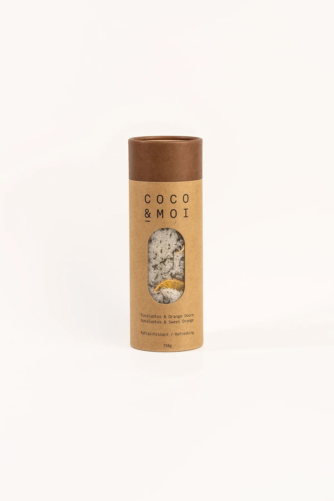 sel de bain rafraichissant Coco et moi Orange eucalyptus
