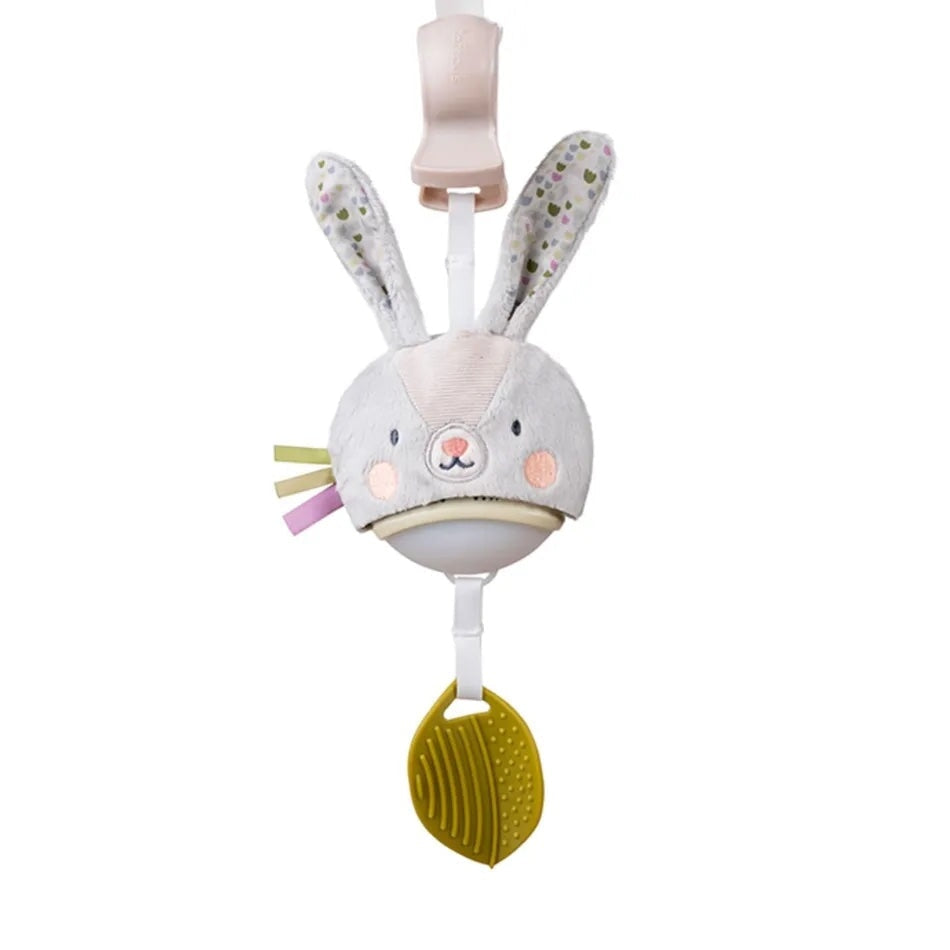 Lapin muscial éveil attache poussette jouet enfant bébé