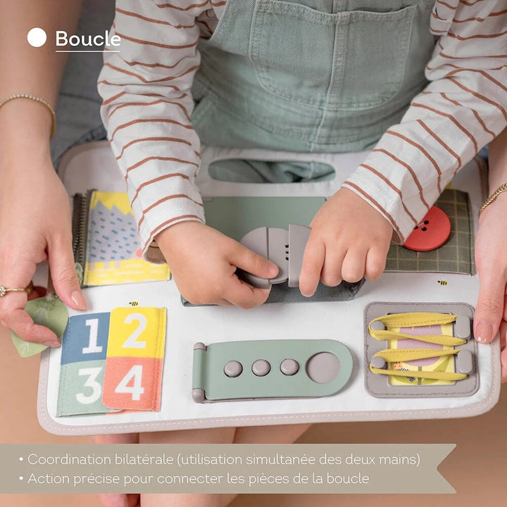 planche éveil Taf Toys jeu apprentissage bébé Mlle et Coco