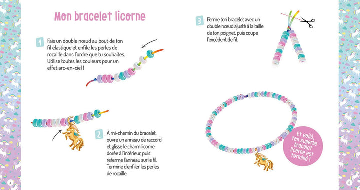 Mes fabuleux bijoux magiques Auzou Mlle et Coco licornes magiques