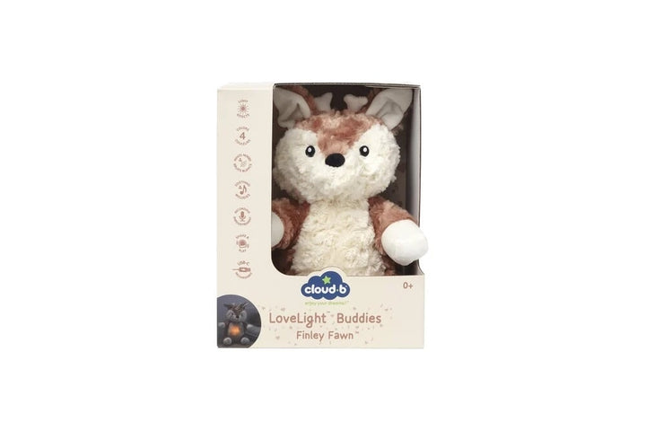 Peluche musicale et lumineuse Lovelight Finley faon Cloud B Mlle et Coco