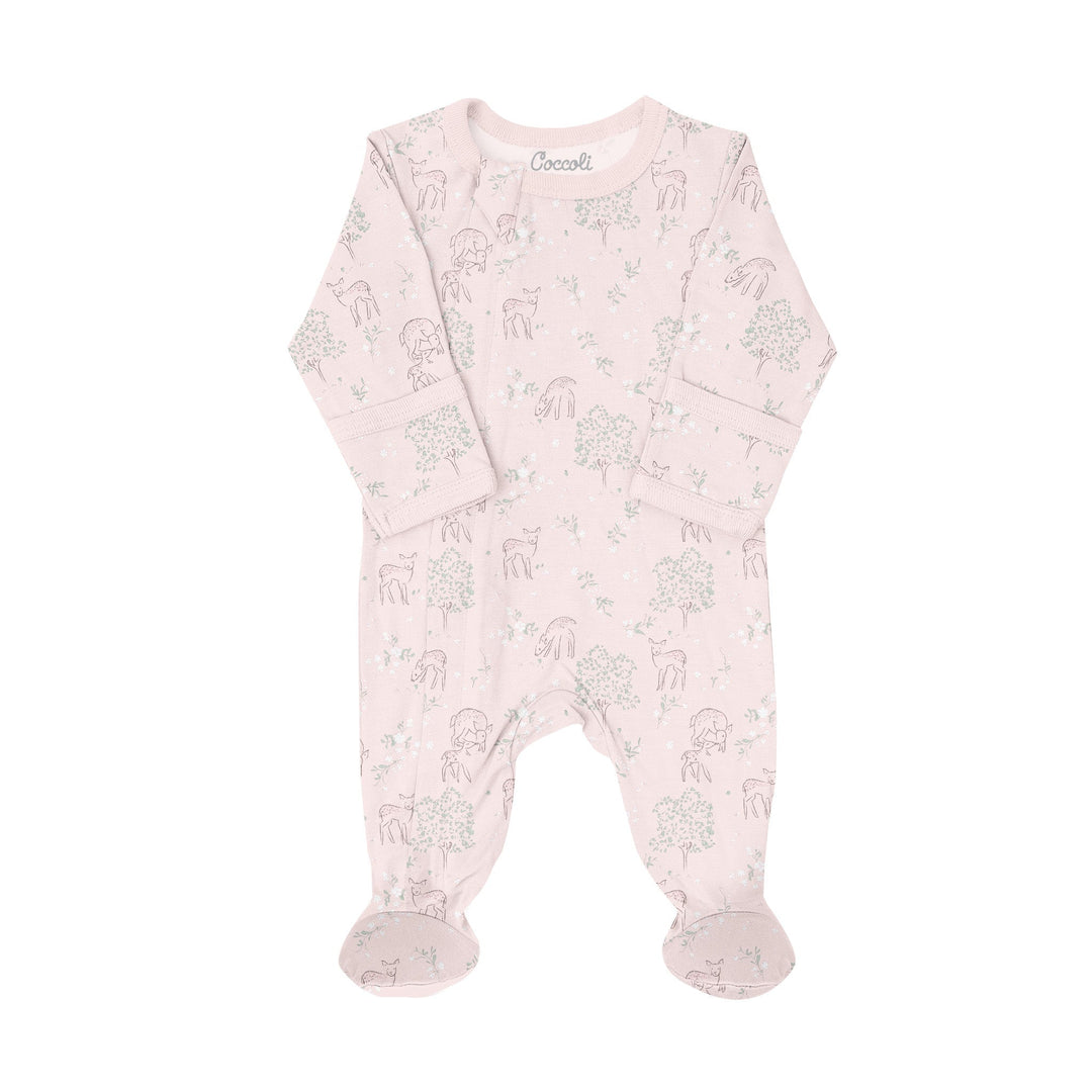 Pyjama Tencel  Faon fond rose Coccoli Mlle et Coco