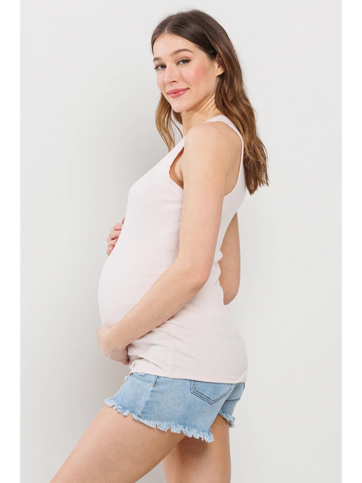 Camisole maternité côtelé Fard à joue Hello Miz