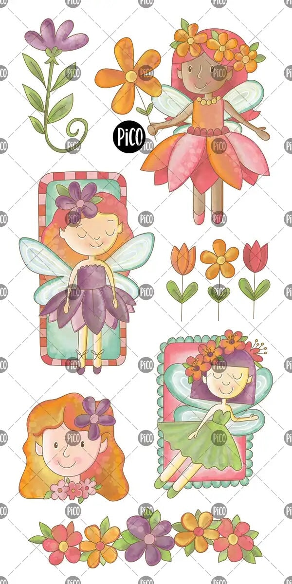 Tatouages temporaires Les fées enchantées Pico Mlle et Coco