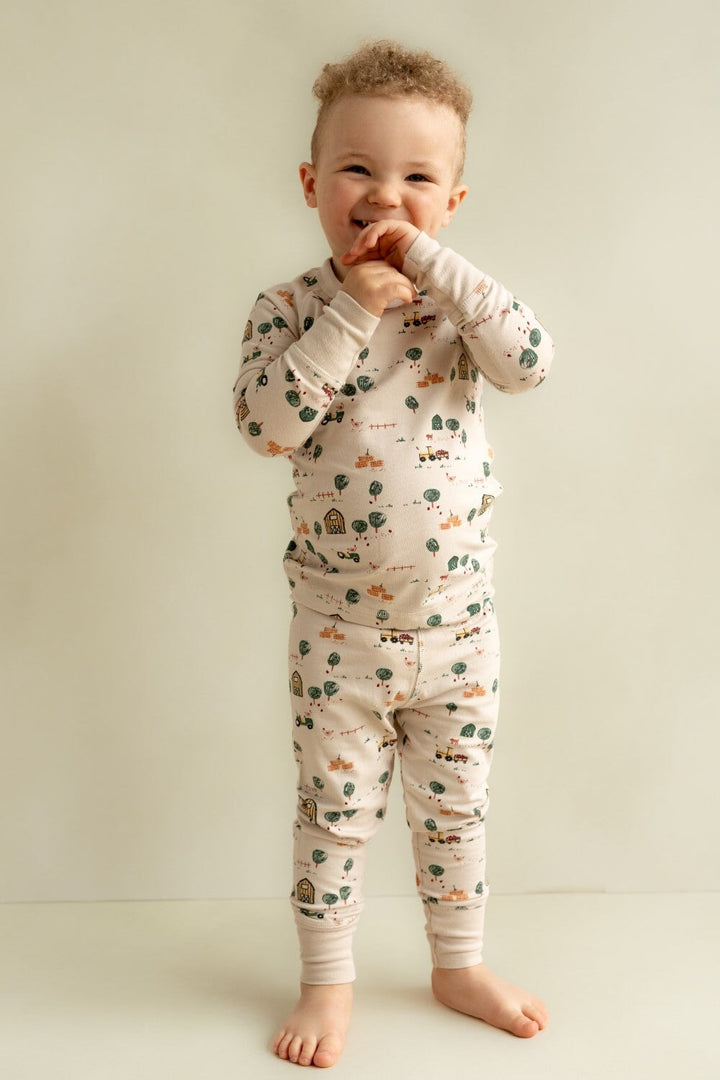 pyjama deux pièces ferme et tracteur Coccoli Mlle et Coco